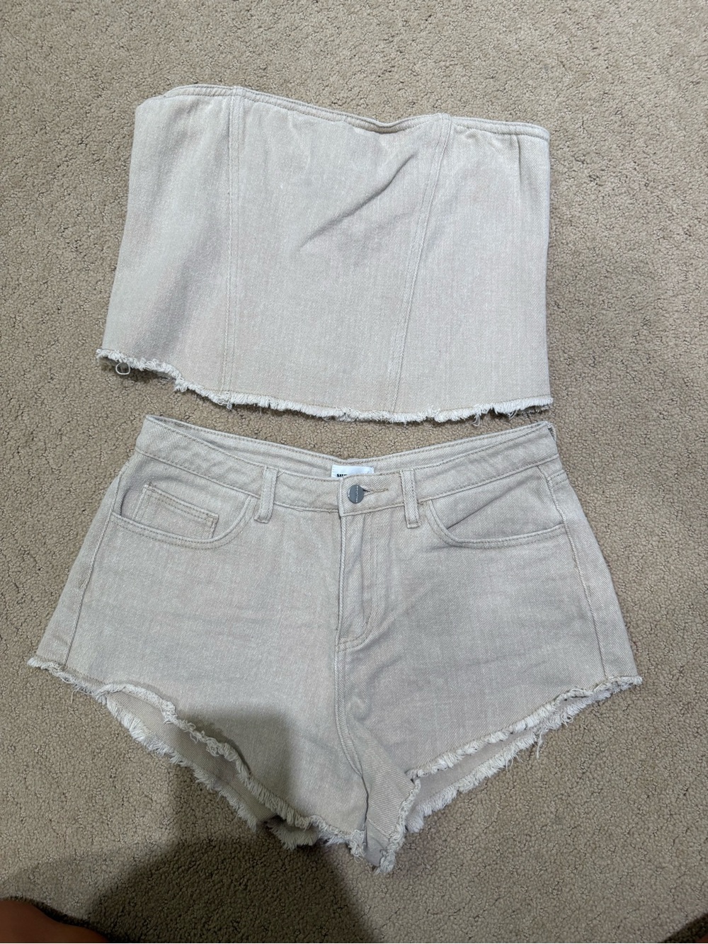 superdown brown denim set